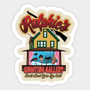 Ralphie's Shooting Gallery full Sticker